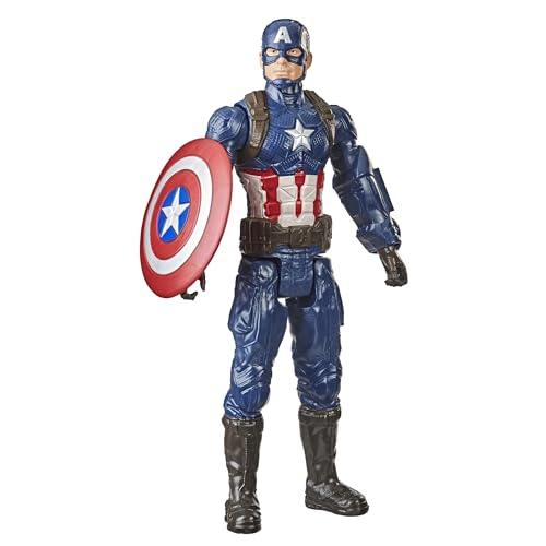 Avengers - Marvel Avengers Titan Hero Series - Figura de acción de Capitán América de 30 cm,...