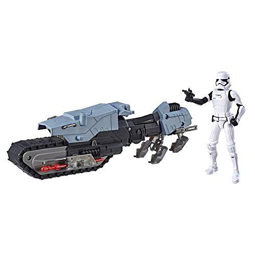 Star Wars - Figura con vehículo Treadspeeders Primera Orden (Hasbro E3030EU4)