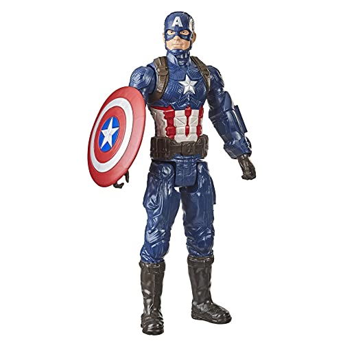 Avengers - Marvel Avengers Titan Hero Series - Figura de acción de Capitán América de 30 cm,...