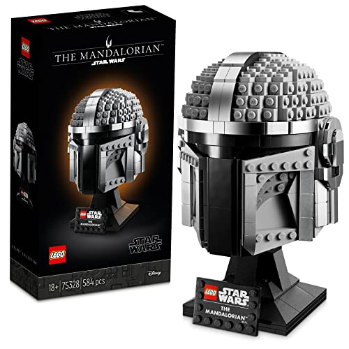 LEGO 75328 Star Wars Casco del Mandaloriano, Set de Maqueta para Construir, Pieza Coleccionable,...