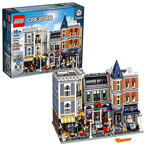 LEGO 10255 Gran Plaza, Modular Buildings, Maqueta para Construir Adultos y Adolescentes,...
