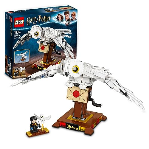 LEGO 75979 Harry Potter Hedwig, Maqueta de Construcción de Lechuza con Minifigura de Harry Potter y...