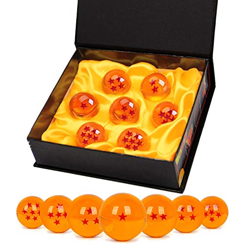 TATAFUN Bolas del Dragón, 7 PCS Dragon Ball Dragonball 1 a 7 Estrellas con Caja de Regalo, Bola de...