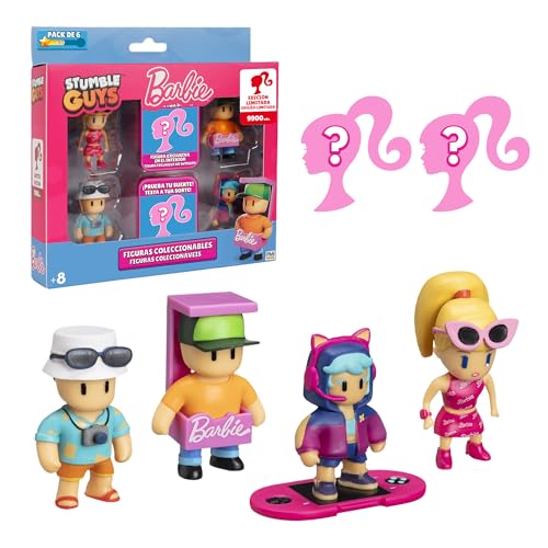 Bizak Stumble Guys X Barbie Pack Deluxe 6 Figuras, (64110021)
