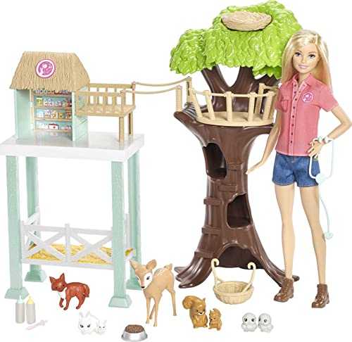 Barbie Quiero Ser Veterinaria, muñeca con su granja y accesorios (Mattel FCP78) , color/modelo...