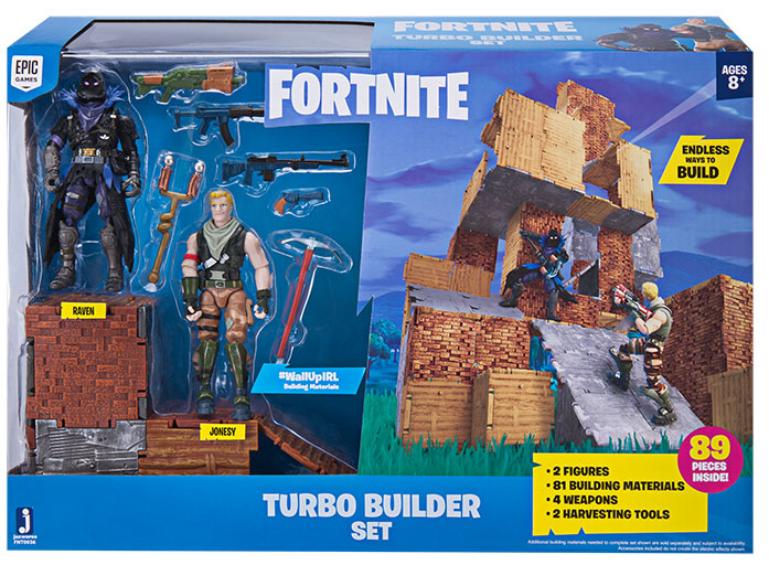 Muñecos de Fortnite Turbo Builder Set Raven & Jonesy