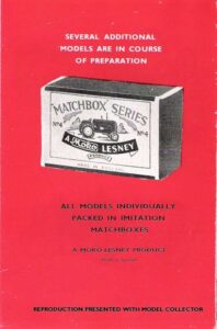 Catálogo Matchbox 1955 7
