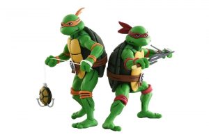 Figuras de Michelangelo y Raphael - Tortugas Ninja