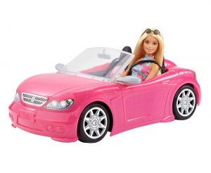 Muñeca Barbie con coche