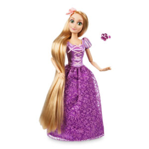 Muñeca de Rapunzel clásica con anillo