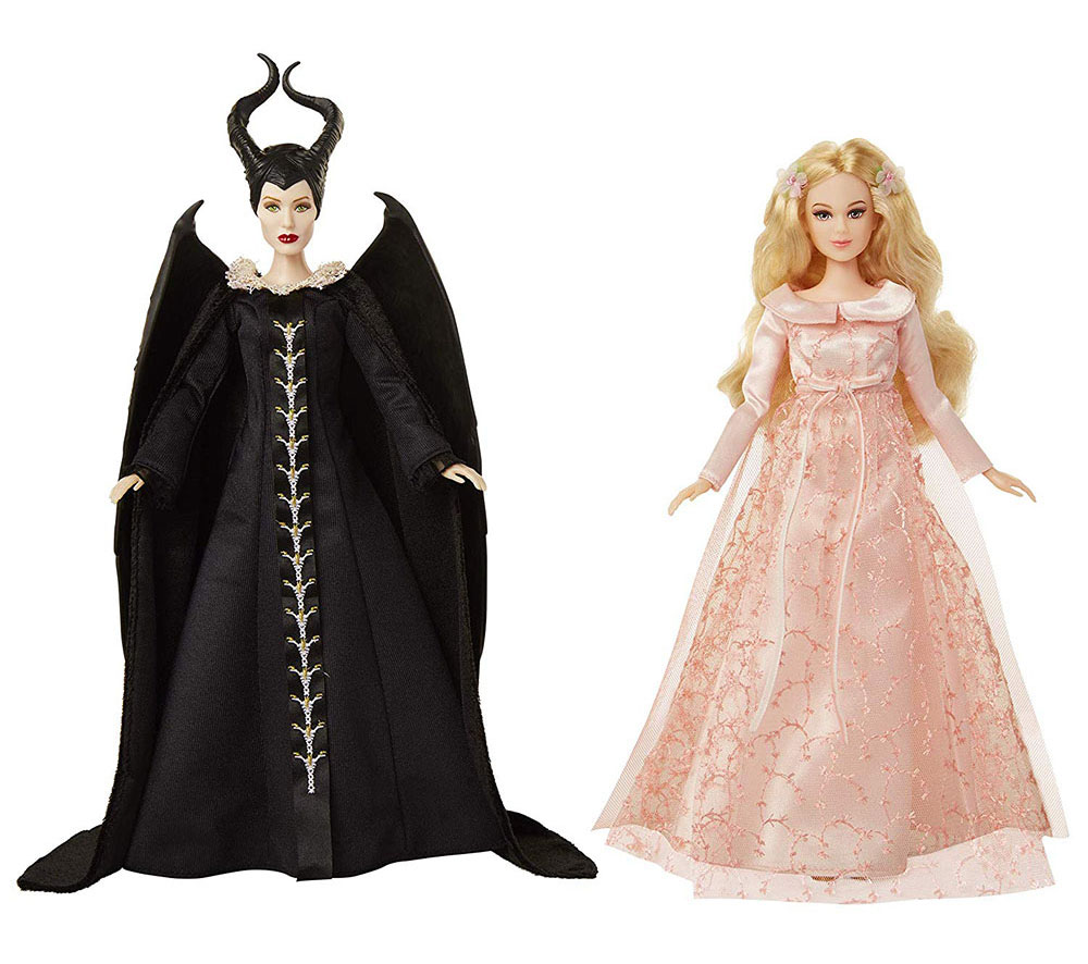 Muñecas de Maleficent y Aurora Disney