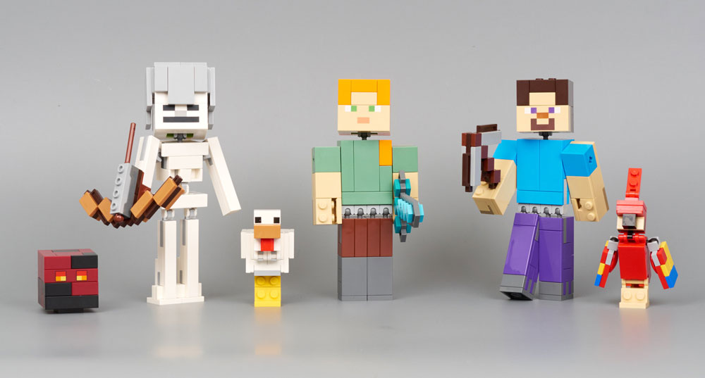 Muñecos de Minecraft BigFig de LEGO