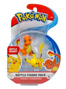 Muñecos Pokémon Pikachu y Charmander