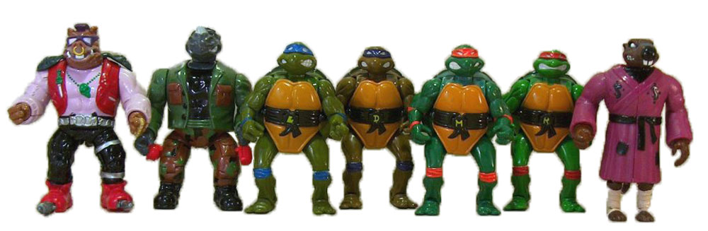 Muñecos de las Tortugas Ninja vintage Mutations TMNT