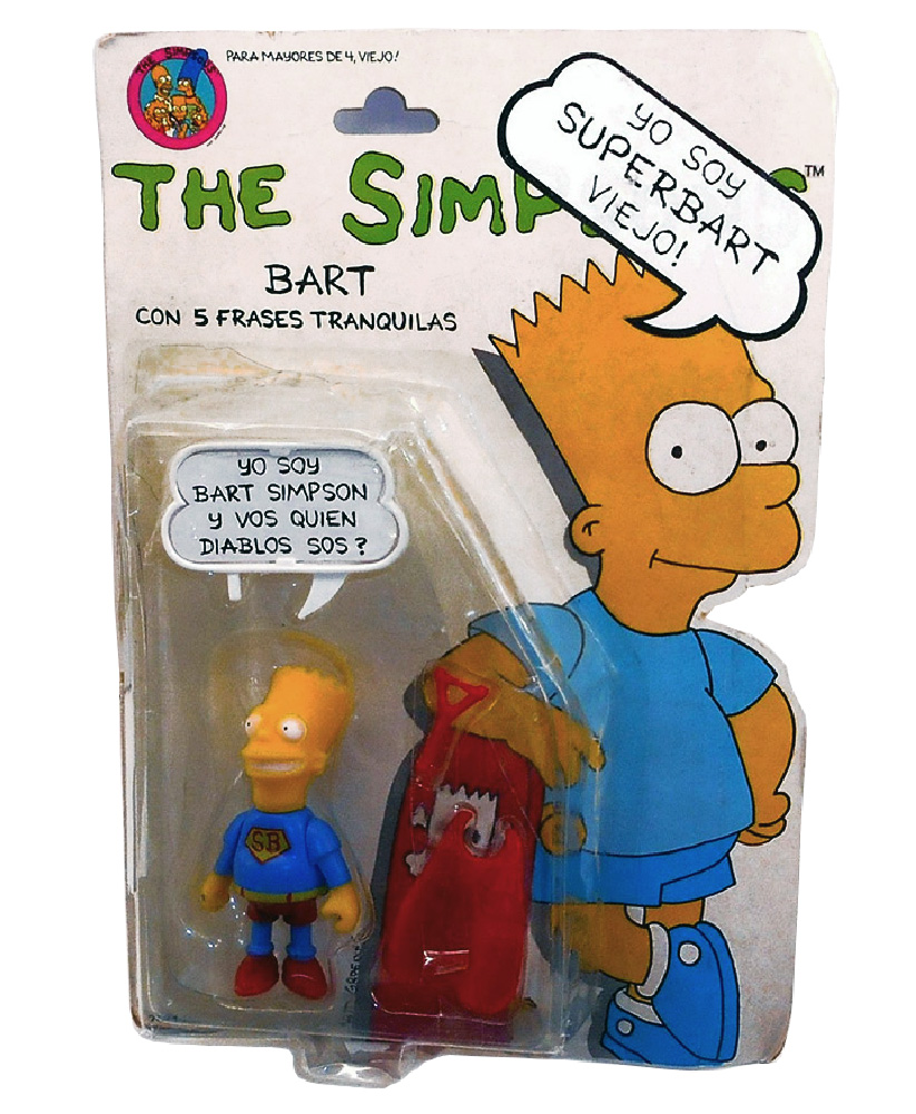 Muñeco de Super Bart - Los Simpson Mattel 1990